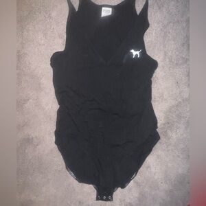 PINK Black bodysuit 
Size M